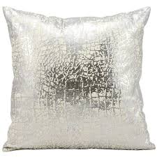 Stylist S Tip Metallic Pillows Are Both Sassy And Sophisticated And Seamlessly Blend With An Array Of Aesth Silver Throw Pillows Silver Pillows Throw Pillows