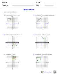 The diagram shows a dilation of abc with a scale factor of 2 and the center of dilation at point x. Dilations Translations Worksheet Answer Nidecmege