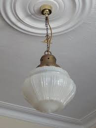 Vintage milk glass ceiling light fixture globes. Antiques Atlas Large Pretty Milk Glass Ceiling Light