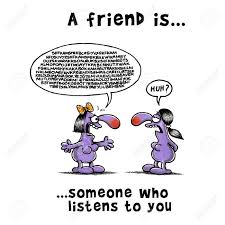 As the friend who talks too much, i am grateful you are willing to tell your friend instead of awkwardly distancing yourself. Woman Is Not Listening To Her Friend Who Talks Too Much Stock Photo Picture And Royalty Free Image Image 100432037