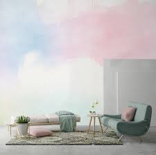 Shop for living room wall murals from eazywallz, the experts in removable wallpaper and wall murals. Pink And Blue Watercolors Wall Mural Staunton And Henry