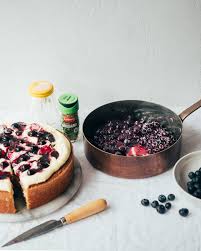 Blueberry Oregano Compote with Oregano Lemon Cake — The Boy ...