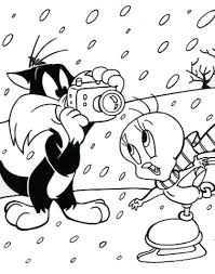 In the images, the cartoons are engaged in various sports, prepare. Sylvester Taking Picture Of Tweety Coloring Page Coloring Pages Super Coloring Pages Kids Coloring Book