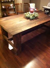Harvest Table 7 Ft Long And 40 Inches Wide All Reclaimed Wood From A 100 Old Barn 6x6 Hand Hewn Beams As Hand Hewn Beams Harvest Table Rustic Dining Table