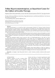 Cats with acromegaly typically gain weight over time and do not develop problems with their skin/hair coats, other than what is expected in a poorly controlled diabetic cat (eg, unkempt hair coat). Pdf Feline Hypersomatotropism An Important Cause For The Failure Of Insulin Therapy