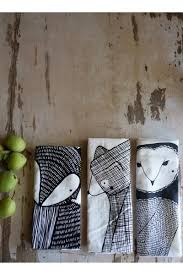 Forest Animal Tea Towel Bundle Printed Tea Towel Tea Towels Prints
