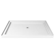 Dreamline Slimline White Acrylic Shower Base Common 32 In W X 48 In L Actual 32 In W X 48 In L Shower Base Acrylic Shower Base Dreamline Shower
