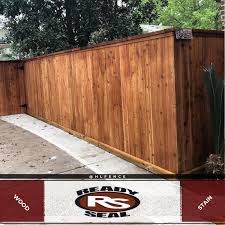 Under normal weather conditions, the stain can last up to five years. Ready Seal On Twitter Another One Fence And Stain Work By H L Fence Readyseal Fencebuild Homeowner Beautiful Restoration Exterior Houstontx Fencecontractor Fences Texas Readysealstain Landscaping Spring Outdoorliving Https T Co