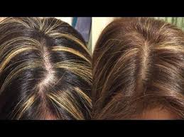 Best Hair Dye Quick Review At Home Highlights Dark Hair By L Oreal Ul63 Warmer Hi Lift Golden Brown Dark Hair With Highlights Hair Color Hair Styles