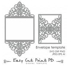 Wedding Invitation Pattern Card Template Lace Folds Studio Etsy Cricut Wedding Invitations Cricut Invitations Lace Invitations