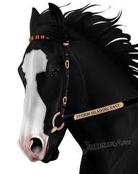 Storm Heading East By Jullelin On Deviantart Horse Drawings Horse Art Horse Art Ideas