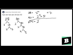 #cara mencari kpk dan fpb termudah, #kpk dari 15 dan 35, #kpk dari 16 dan 20, #kpk dari 24 dan 36, #kpk dari 30 48 dan 50 navigasi pos. Kpk Dan Fpb Dari 28 Dan 40 Youtube