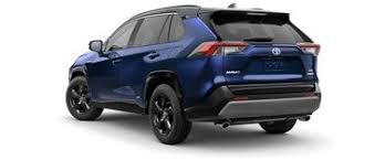 2019 Rav4 Blueprint Midnight Black Metallic Roof Hybrid Coming Soon Back View Toyota Rav4 Crossover Suv Toyota