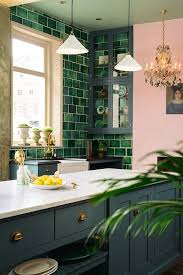 green kitchen decor, interior design