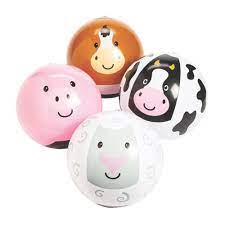 Inflatable Farm Animals Assortment Oriental Trading Farm Animals Birthday Party Farm Animal Birthday Girls Farm Birthday