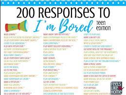 100 things for kids to do at home when bored. 200 Fun Things For Tweens Teens To Do When They Re Bored