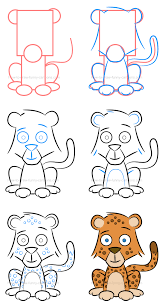 In this tutorial i'll show you how to draw realistic cheetahs. How To Draw A Cute Baby Cheetah Cheetah Drawing Baby Cheetahs Cheetah Cartoon