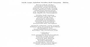 Lagu malaysia sedih saleem iklim exist eye ukays ella etc bening musik cover. Aduhai Seribu Kali Sayang Docx Document