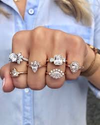 Modern Trendy Engagement Rings Trendy Engagement Rings Art Deco Engagement Ring Geometric Engagement Ring
