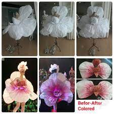 Orchid Costume Thhe Winner Of Asean Creative Make Up Competition 2017 Flower Costume Paper Roses Orchid Flower
