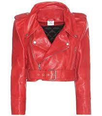 Our Top 20 Jackets For Fall Winter 2016 2017 The Blonde Salad Cropped Leather Jacket Red Jacket Leather Leather Jackets Women