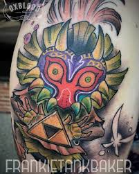 Cannot be combined with discount codes. Oxblood Ink Majoras Mask Tattoo By Frankietankbaker What S