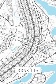 2000x1490 / 337 kb go to map. Map Of Brasilia White Maps Of All Cities And Countries For Your Wall