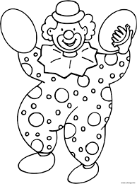 Voici un clown rigolo et simple à dessin er dessin e un clown. Coloriage Clown Qui Fait De La Musique Dessin Clown A Imprimer
