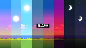 Download, share or upload your own one! New Version Of The 8bit Day Wallpaper Set Pixel Wallpaper Changes Based On Time Of Day Pixel Art Wallpaper Hd Wallpaper