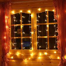 Led Lichtervorhang 1 3x1 3 M Mit 80 Led Fur Die Weihnachtsdekoration Von Fenstern Oder Fur Wande Weihnachts Lichtervorhang Led Lichtervorhang Led Vorhang