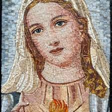 Virgin Mary Made With Tile