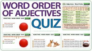 Adjectives Word Order Woodward English