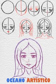 Como Desenhar Rosto De Anime Feminino De Frente Passo A Passo Desenhos De Rostos Desenho De Rosto Simples Desenho De Rosto Personagens mais jovens de animes e mangás têm pescoços mais finos porque não são tão musculosos ou definidos. como desenhar rosto de anime feminino