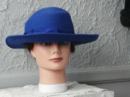 Buy Vintage Blue Wool Hat by Jacqueline for Eaton's