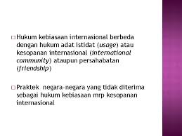 Selain itu, hukum memiliki tujuan lain yakni membuat keadilan yang sesuai dengan masyarakat dan zaman dapat tewujud. Oleh Nurul Hikmah Menurut Mochtar Kusumaatmadja Hukum Internasional