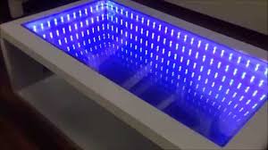 Infinity Mirror Table Self Made Infinity Mirror Led Infinity Mirror Mirror Diy Projects