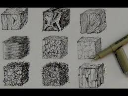 Découvrez vos supports bois sur cultura ! Pen Ink Tutorial How To Create Realistic Textures Ink Pen Drawings Texture Drawing Drawing Tutorial