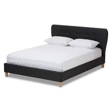 By atlantic furniture (1) lucy white metal full size bed frame. Baxton Studio Rosina Upholstered Full Platform Bed By Wholesale Interiors Upholstered Platform Bed Queen Upholstered Platform Bed Queen Size Platform Bed