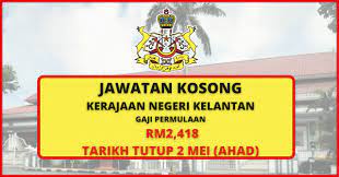 Job vacancies 2021 at pejabat setiausaha kerajaan negeri johor visi peneraju kecemerlangan perkhidmatan awam negeri menjelang 2015 dalam perancangan, pembangunan dan masukkan email anda untuk mendapatkan informasi terkini dan hebahan jawatan kosong di blog ini Jawatan Kosong Terkini Kerajaan Negeri Kelantan Gaji Permulaan Rm2 418 Kelayakan Spm Diploma Boleh Mohon Iklan Kekosongan Jawatan Kerajaan Swasta