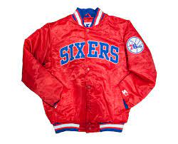 Philadelphia 76ers Starter Jacket Philadelphia 76ers Jackets 76ers