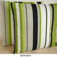 Black And White Striped Pillow Shams Pin By Karen Simms On Bedroom Mel Green Home Decor Lime Green Cushions Redecorate Bedroom