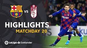 Jan 2020, 20:00 referee valentin pizarro gomez, spain avg. Highlights Fc Barcelona Vs Granada Cf 1 0 Youtube