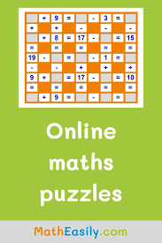 Easy maths puzzles with answers for children. Simple Maths Puzzles With Answers Games And Worksheets