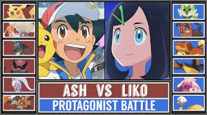 ASH vs LIKO | Pokémon Horizons Battle [Pokémon Scarlet & Violet] - YouTube