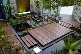 Small Garden Ideas Modern Wood Deck Ornamental Plants Backyard Landscaping Designs Modern Landscaping Modern Garden