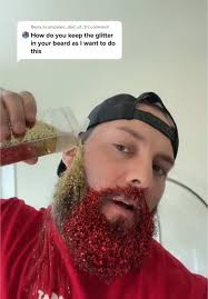 Making A Glitter Beard with My Hair