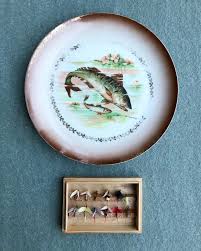 Only 1 available and it's in 1 person's cart. German Fish Plate Signed By Jacqueline Hand Painted Lustreware Etsy