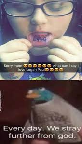 Image Result For Everyday We Stray Further From God Pingu Memes Stupid Memes Funny Memes