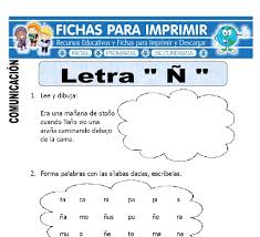 Cuaderno caligrafía caligrafia imprimir que contiene varios materiales y generadores de fichas. Ficha De La Letra N Para Primero De Primaria Fichas Para Imprimir