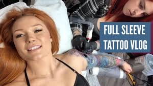 Fish tattoo on full sleeve. Full Sleeve Tattoo Vlog Girls With Sleeves Youtube